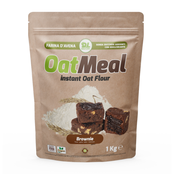 Farina di avena aromatizzata - OatMeal Instant Brownie - Daily Life Italia