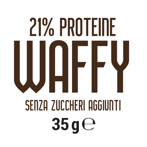 Wafer proteico senza zuccheri aggiunti Waffy