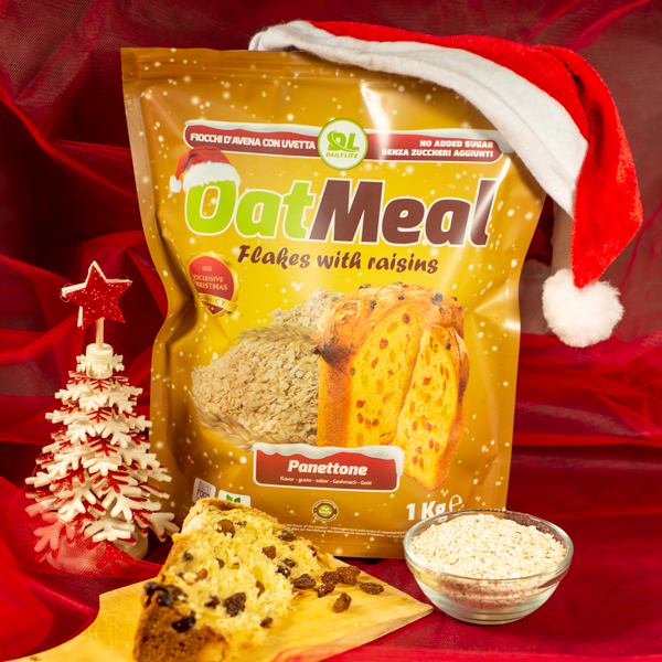 Fiocchi di avena aromatizzati - OatMeal Flakes Christmas Edition Panettone  - Daily Life Italia